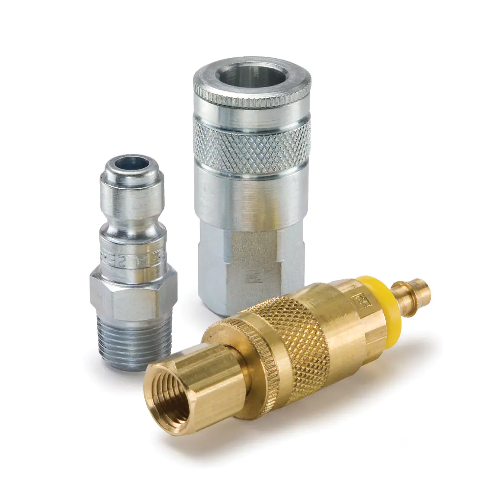 Parker10系列快換陰陽(yáng)接頭 - 汽車空氣軟管和工具快速接頭（氣動(dòng)，空氣）Tru-Flate型結(jié)構(gòu)互換型