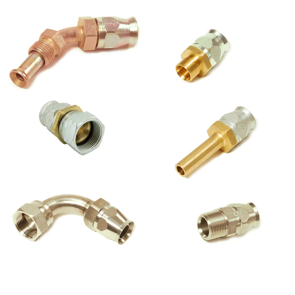 派克90系列，現(xiàn)場可拆式軟管接頭，用于PTFE 軟管連接